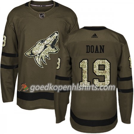 Arizona Coyotes Shane Doan 19 Adidas 2017-2018 Camo Groen Authentic Shirt - Mannen